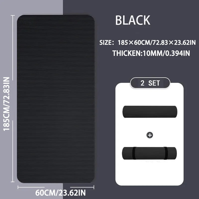 Extra Thick Yoga Mat - Non-Slip Exercise & Camping Mat