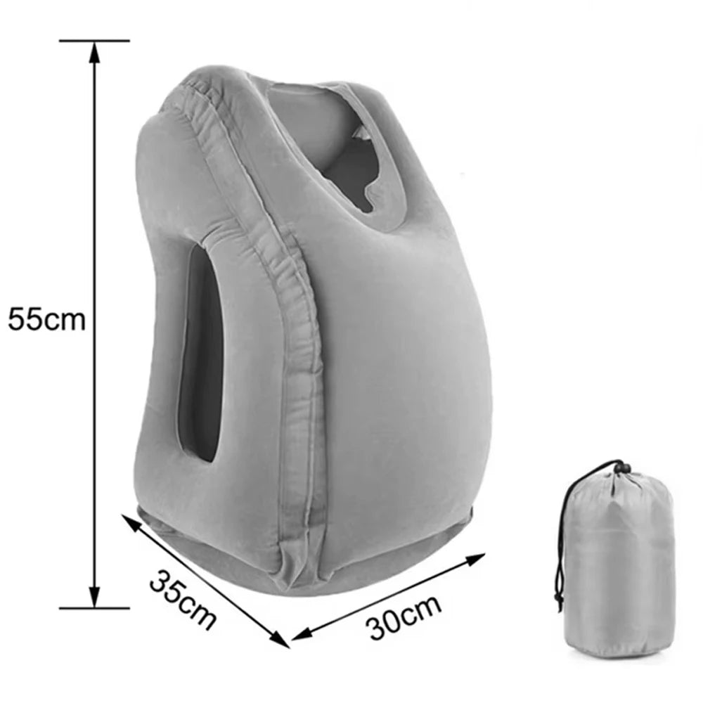 Inflatable Travel Pillow -Neck Support for Flights & Road Trips