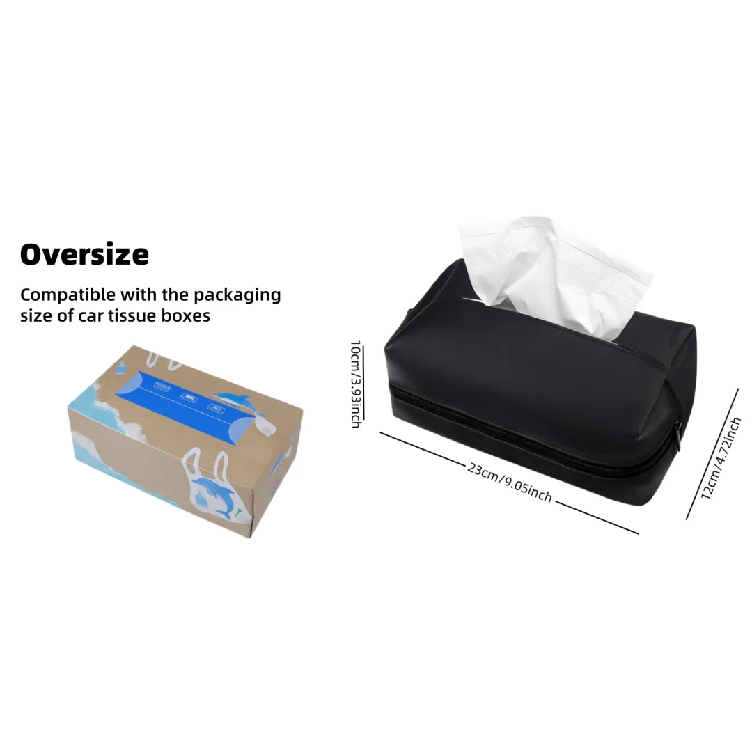 Car Tissue Box Holder – Premium Car Organiser & Seat Back Storage