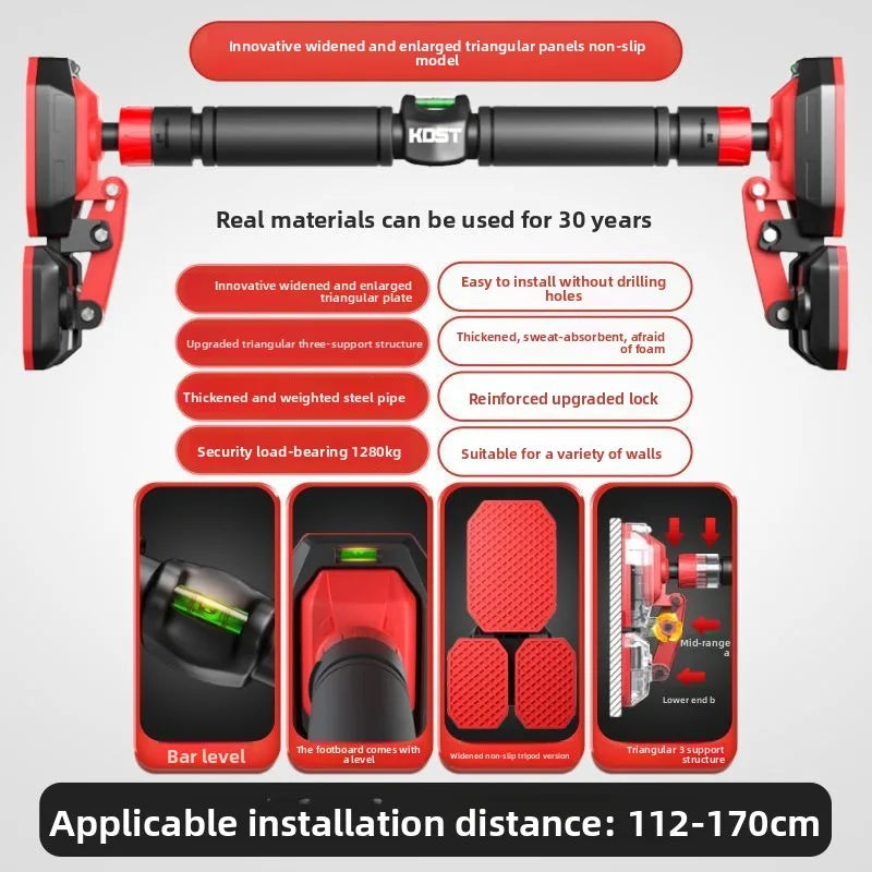 Door Pull-Up Bar - No Drill Indoor Fitness Equipment