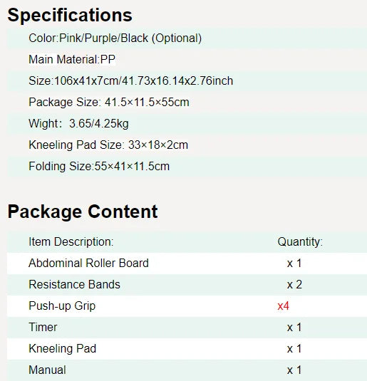 8-in-1 Pilates Slide Board - Multifunctional Ab Workout Bench