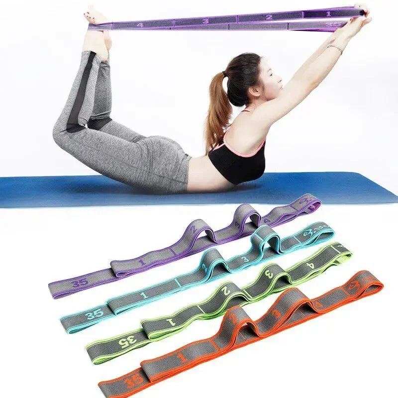 Yoga Stretching Band - Elastic Resistance Loop for Pilates