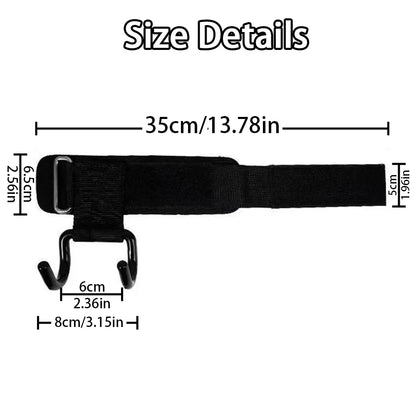 Weightlifting Wrist Straps - Pull-Up Assist Hooks (2 Pack)