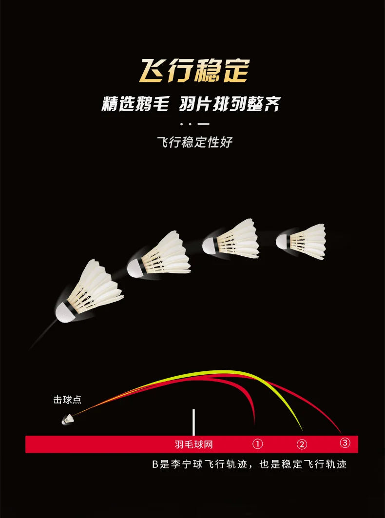Badminton shuttlecocks with flight path illustration on a black background