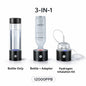 3-in-1 hydrogen water bottle and kit with adapter on a white background