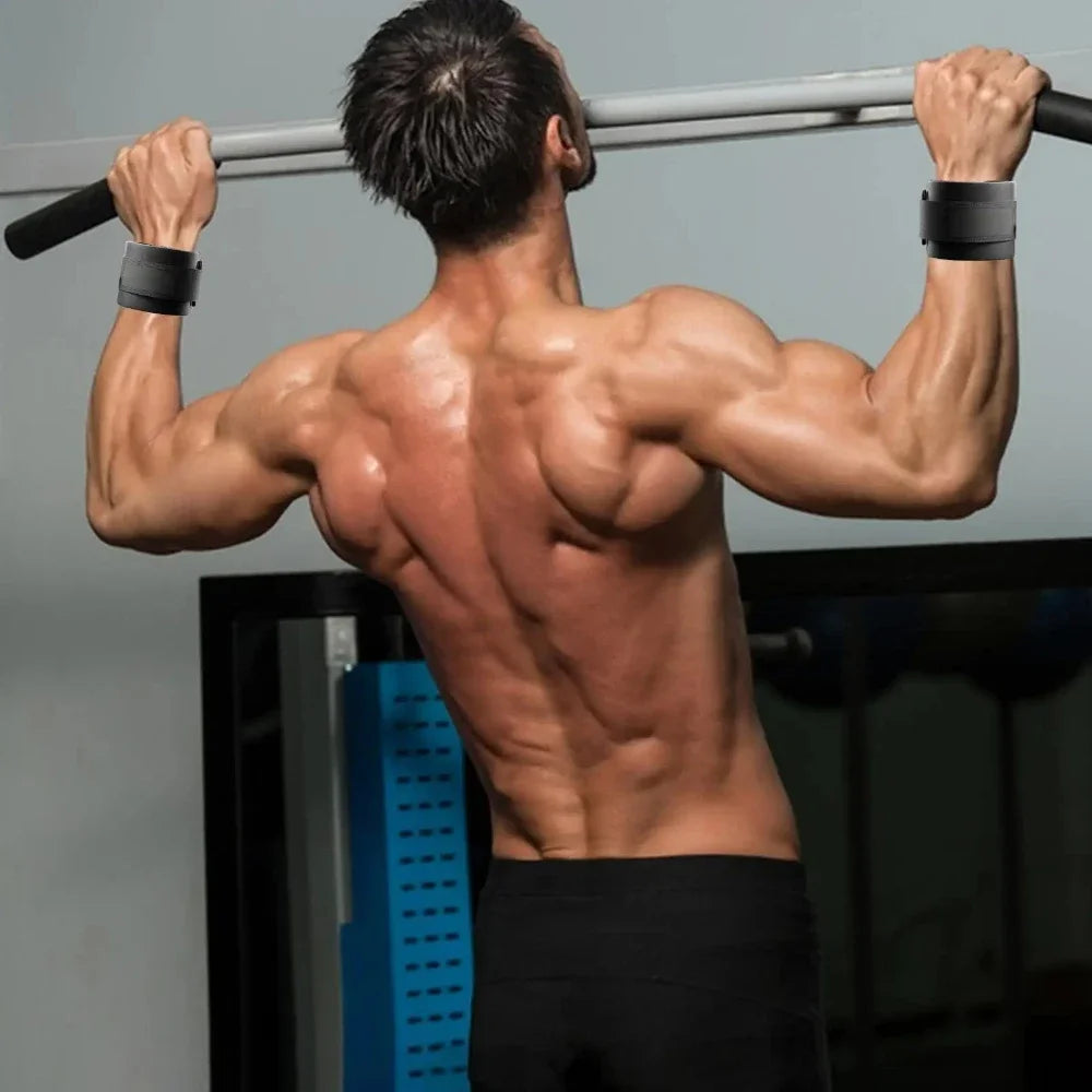 Weightlifting Wrist Straps - Pull-Up Assist Hooks (2 Pack)