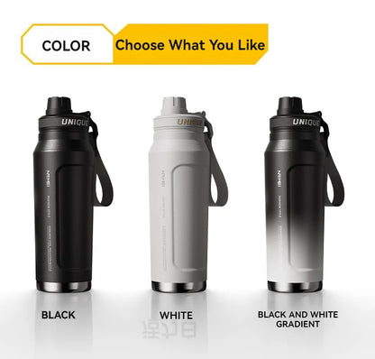 Insulated Water Bottle with Handle – Stainless Steel Vacuum Flask for Outdoor Sports
