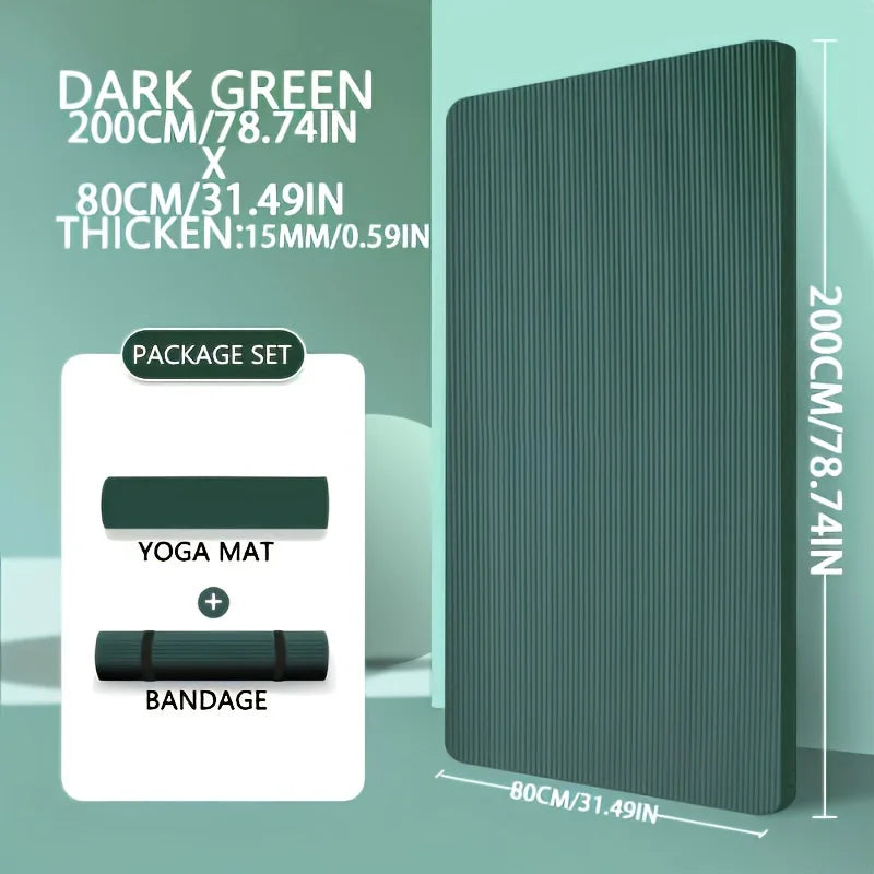 Extra Thick Yoga Mat - Non-Slip Exercise & Camping Mat