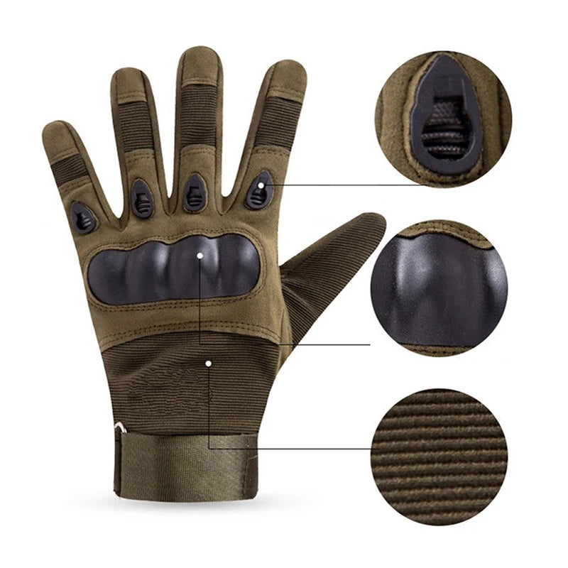 Tactical Sports Gloves - Full Finger Outdoor Riding & Military Training Gloves