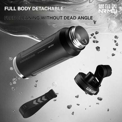 Insulated Water Bottle with Handle – Stainless Steel Vacuum Flask for Outdoor Sports