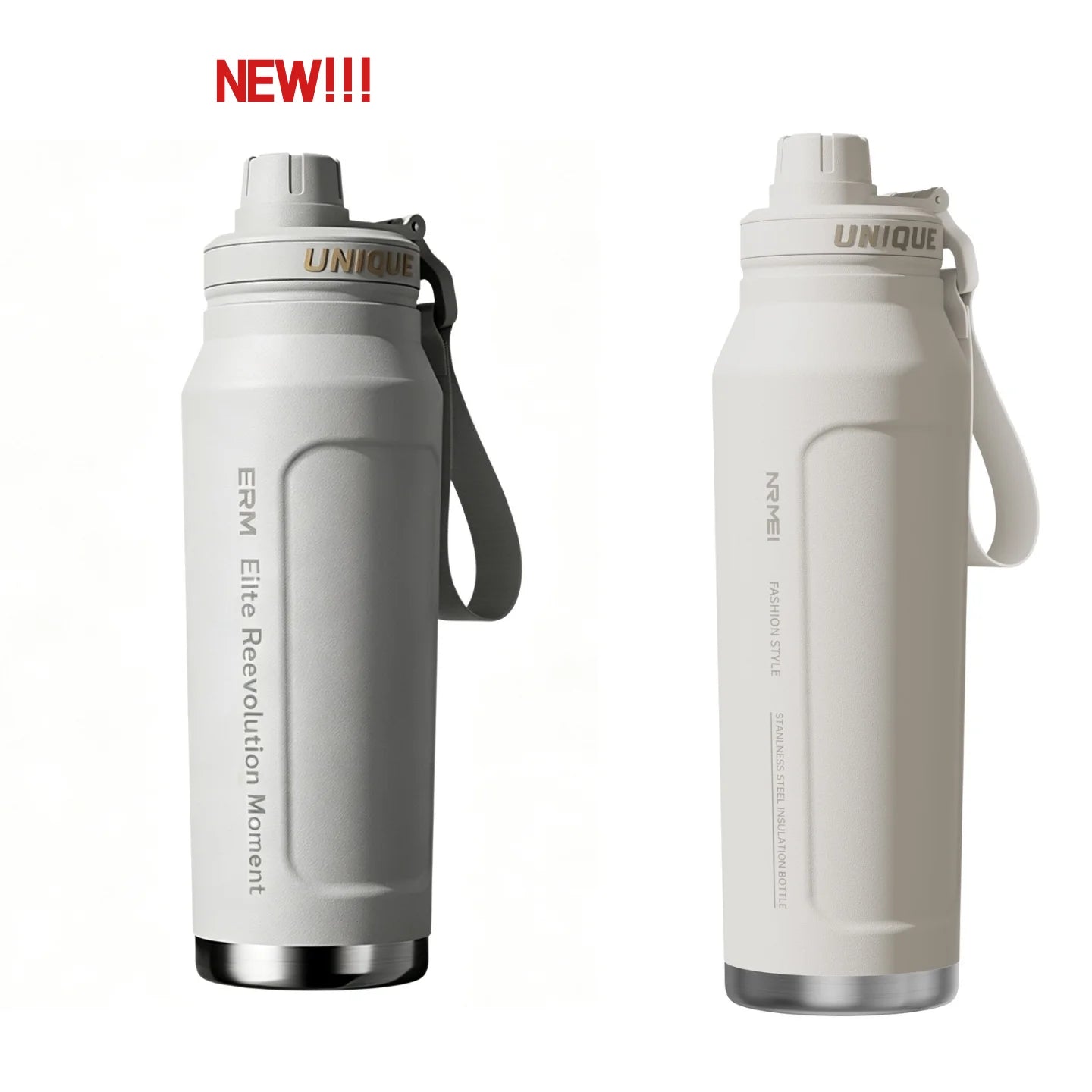 Insulated Water Bottle with Handle – Stainless Steel Vacuum Flask for Outdoor Sports