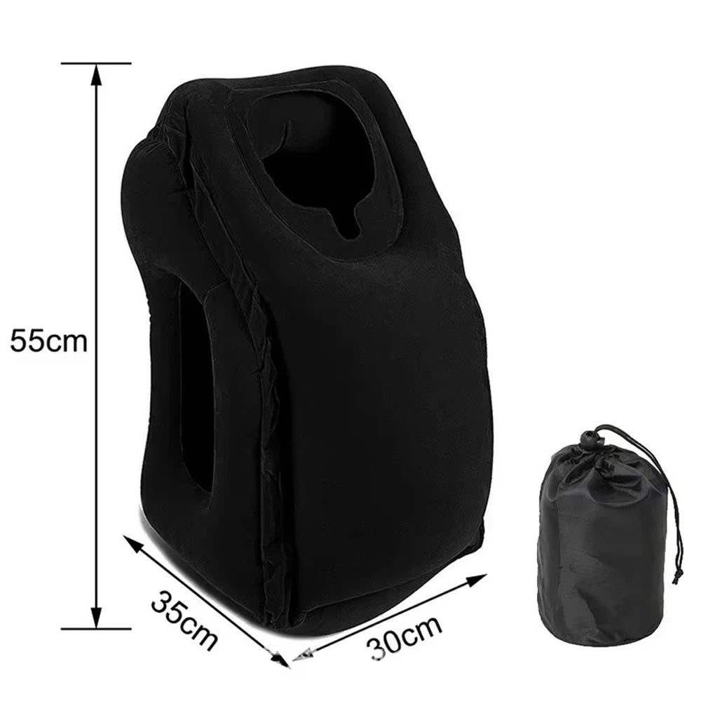 Inflatable Travel Pillow -Neck Support for Flights & Road Trips