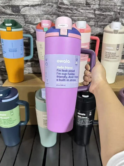 Owala 40oz Insulated Water Bottle - Stainless Steel