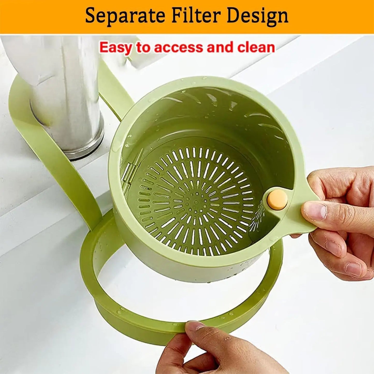 Kitchen Sink Strainer Basket - Push Type