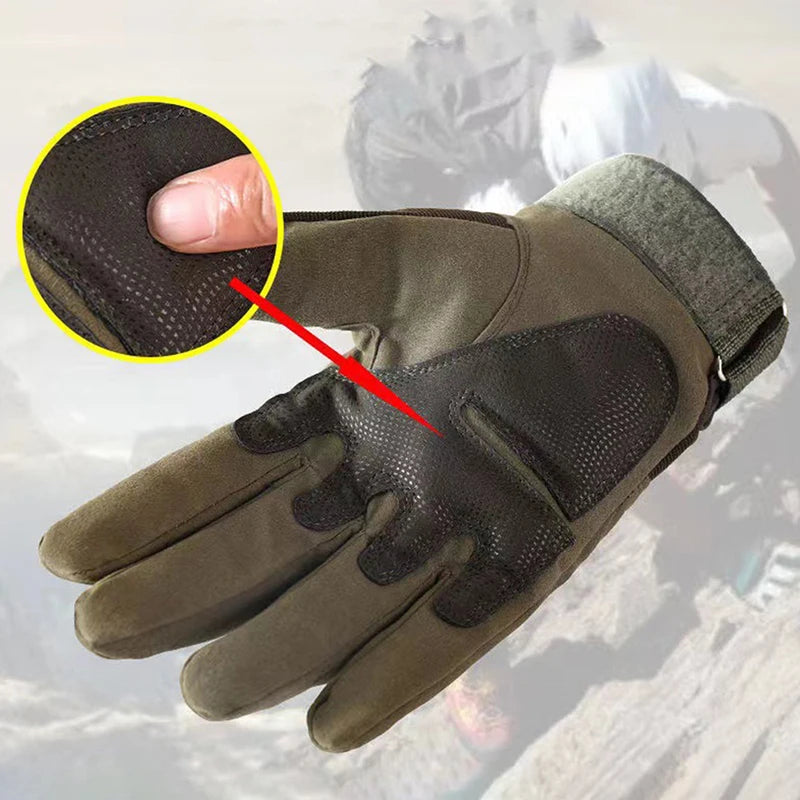 Tactical Sports Gloves - Full Finger Outdoor Riding & Military Training Gloves
