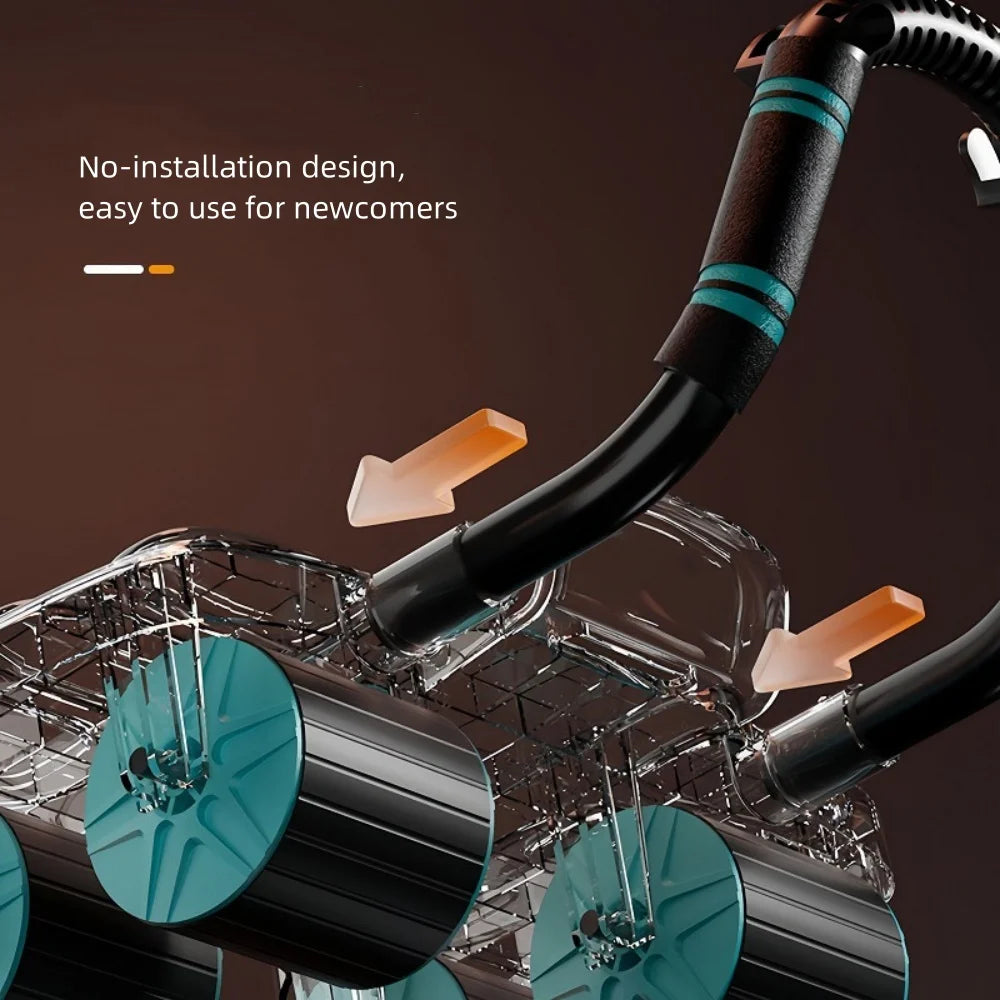 Ab Wheel Roller - Auto Rebound Anti-Slip Fitness Equipment