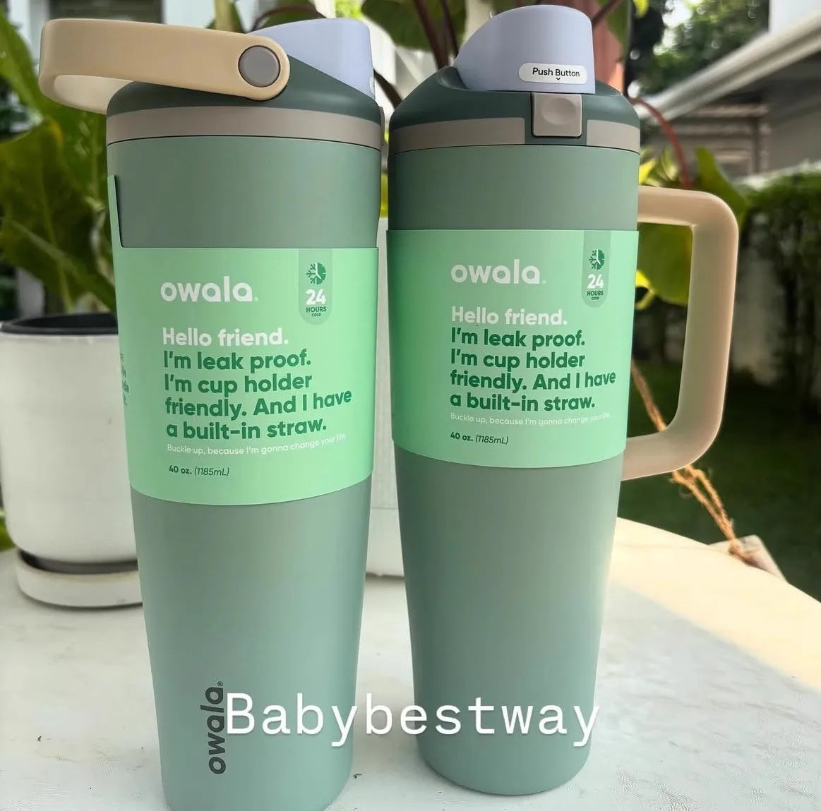 Owala 40oz Insulated Water Bottle - Stainless Steel