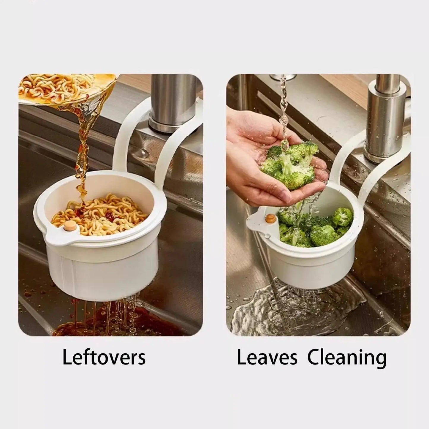 Kitchen Sink Strainer Basket - Push Type