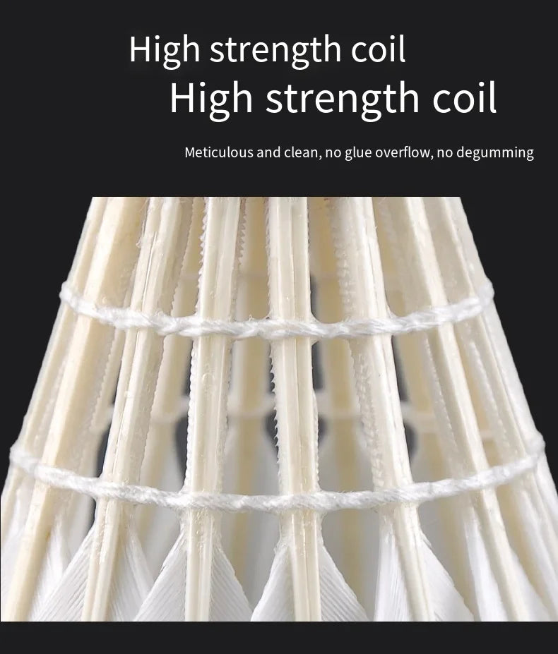 Close-up of high strength coil with text on a black background
