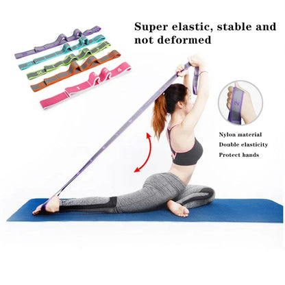 Yoga Stretching Band - Elastic Resistance Loop for Pilates