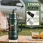 Large Stainless Steel Vacuum Thermos Flask – Double Walled Insulated Bottle for Hot & Cold Drinks