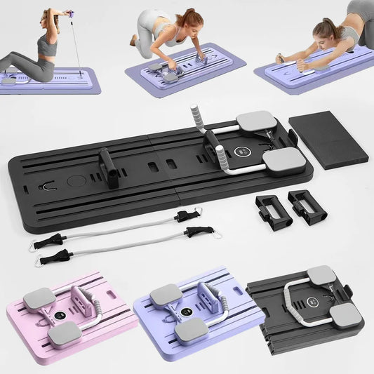 8-in-1 Pilates Slide Board - Multifunctional Ab Workout Bench