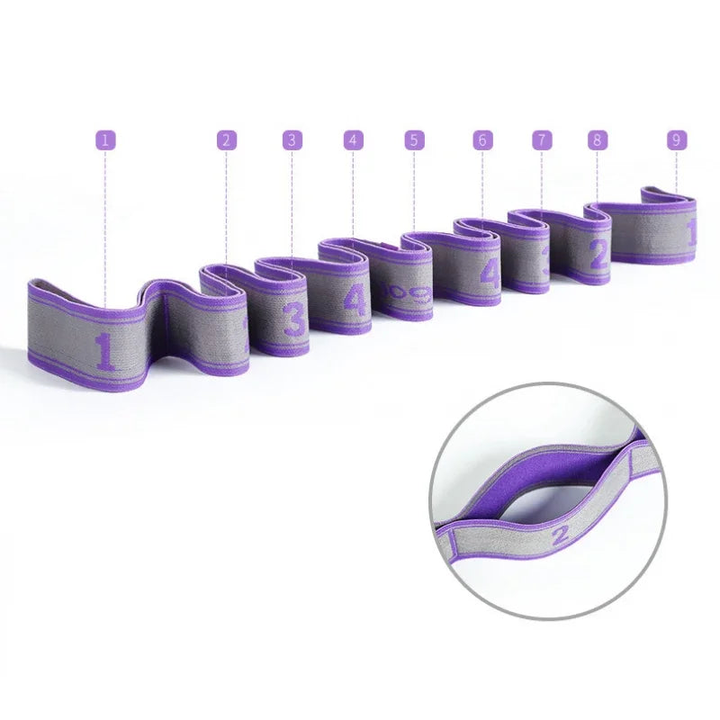 Yoga Stretching Band - Elastic Resistance Loop for Pilates