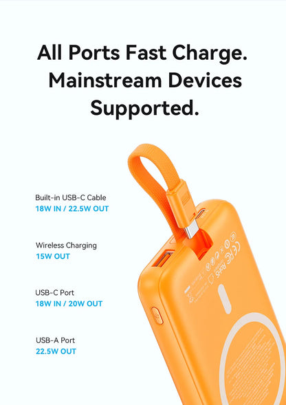 Magnetic Power Bank 10000mAh – 22.5W Wireless Fast Charger for iPhone