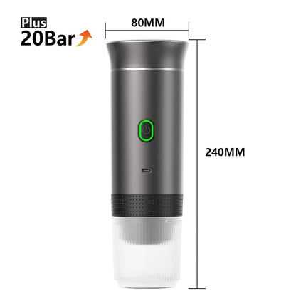 Measurement chart for a device with Plus 20Bar logo, showing dimensions on a white background.