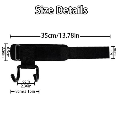 Weightlifting Wrist Straps - Pull-Up Assist Hooks (2 Pack)