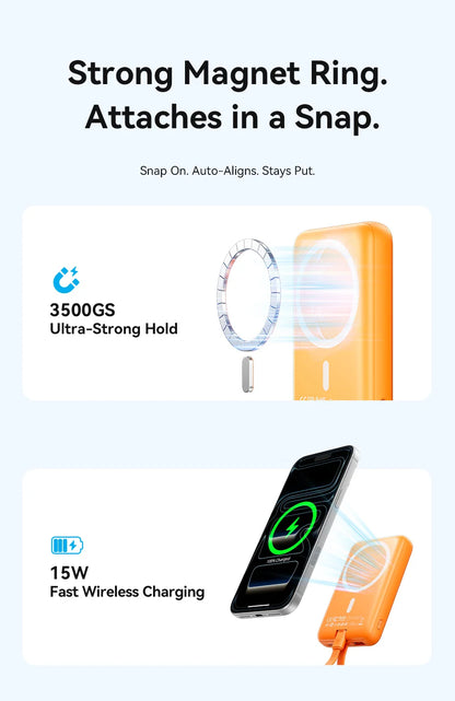 Magnetic Power Bank 10000mAh – 22.5W Wireless Fast Charger for iPhone