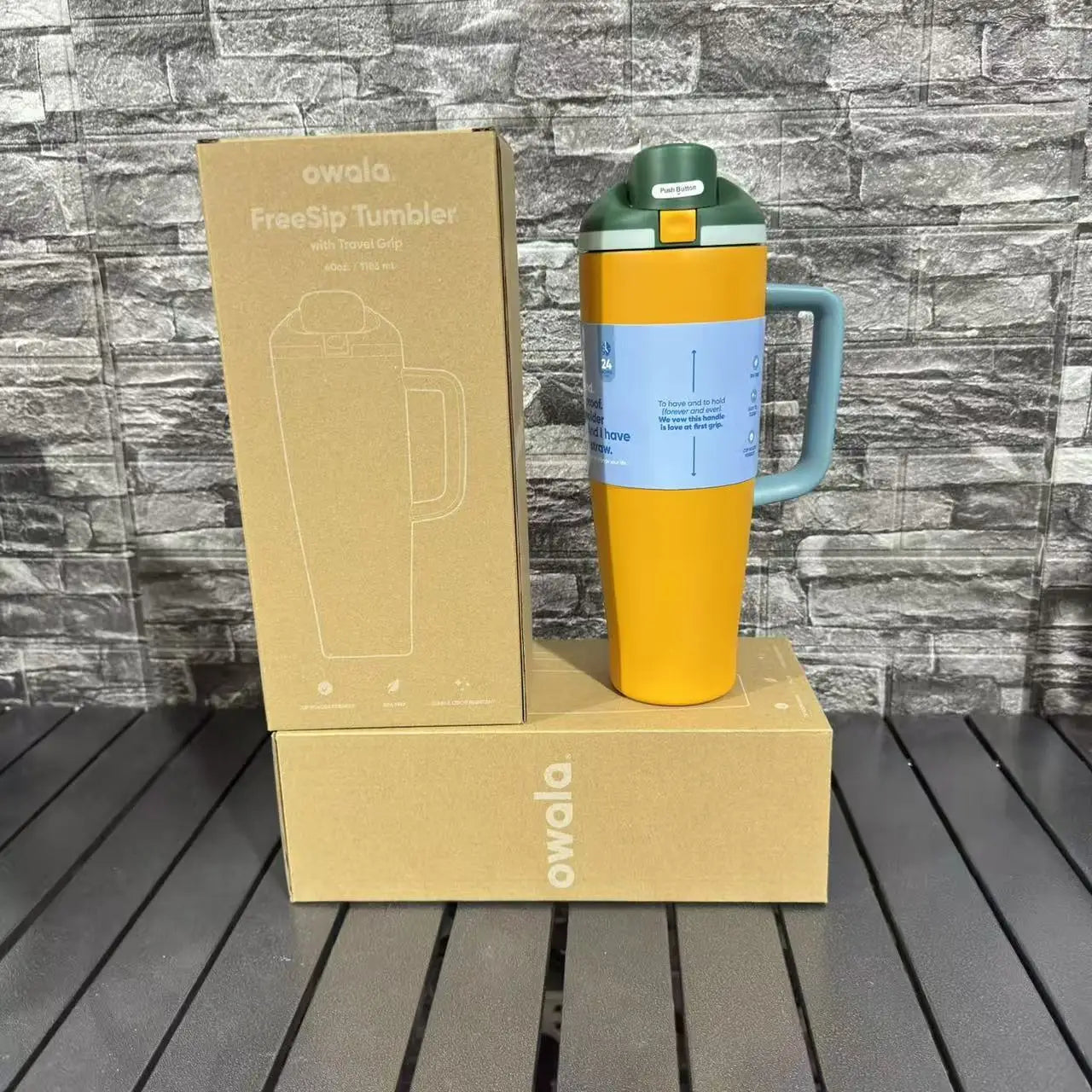 Owala 40oz Insulated Water Bottle - Stainless Steel