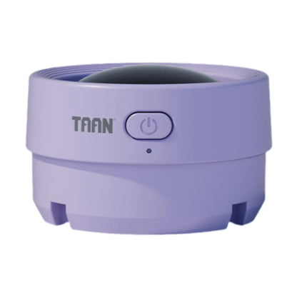 Purple electronic device with 'TAAN' branding on a white background