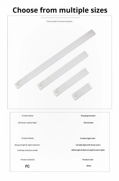 Wireless LED Motion Sensor Cabinet Light - Rechargeable