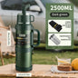Large Stainless Steel Vacuum Thermos Flask – Double Walled Insulated Bottle for Hot & Cold Drinks