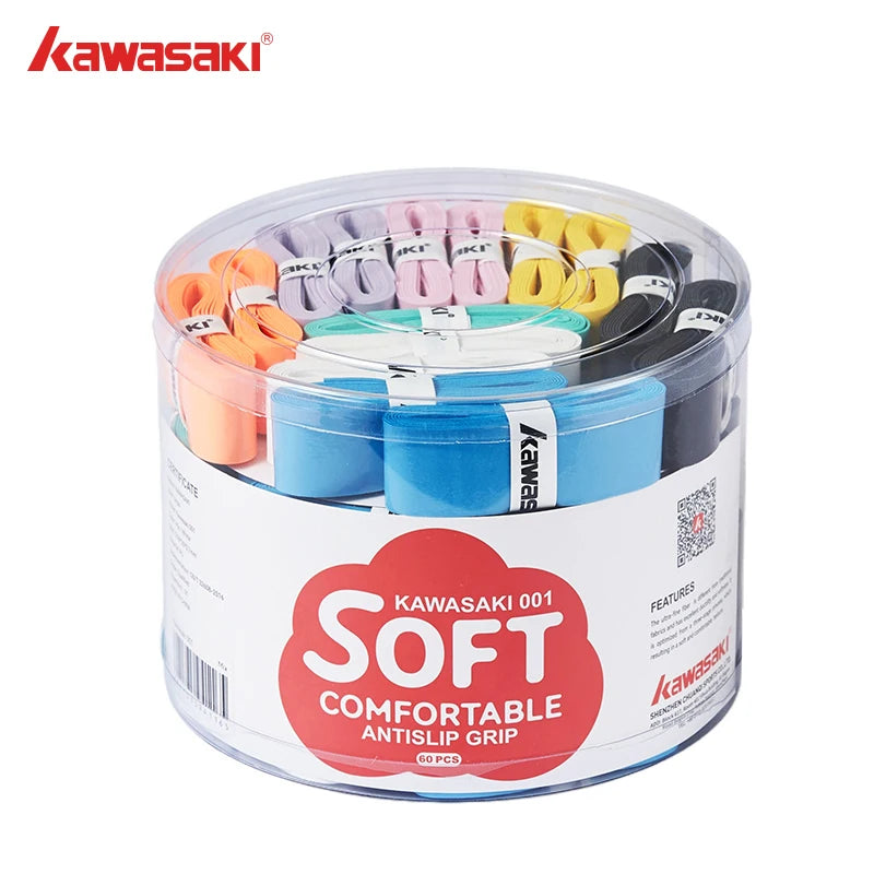 Container of Kawasaki soft comfortable antislip grips on a white background