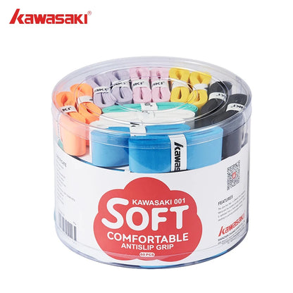 Container of Kawasaki soft comfortable antislip grips on a white background