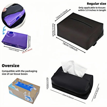 Car Tissue Box Holder – Premium Car Organiser & Seat Back Storage