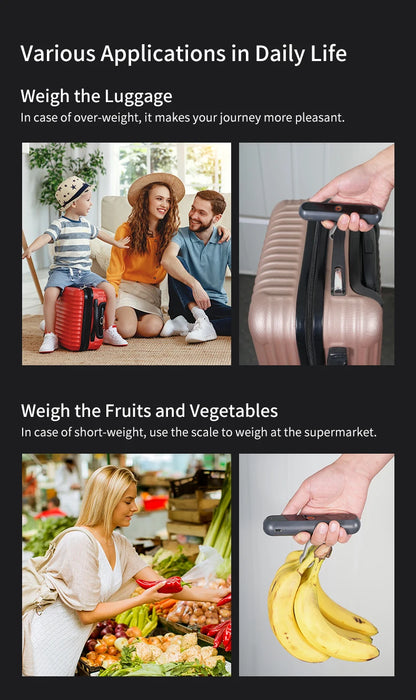 Digital Luggage Scale - Portable Handheld Travel Scale