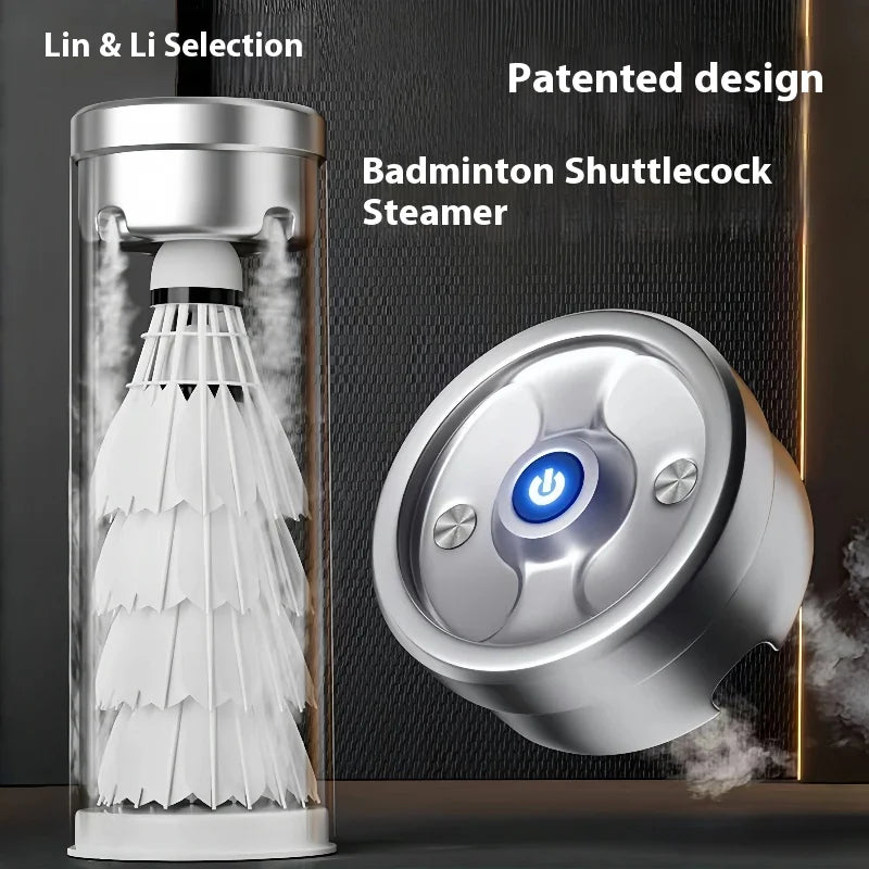 Badminton Shuttlecock Steam Humidifier Case – USB-C Portable Feather Care Box (JS-01)