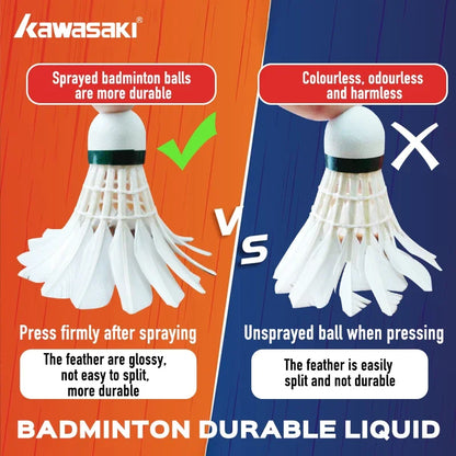 Kawasaki King Series 8E/10E Club & Training Badminton Shuttlecocks – Goose Feather, Speed 76/77