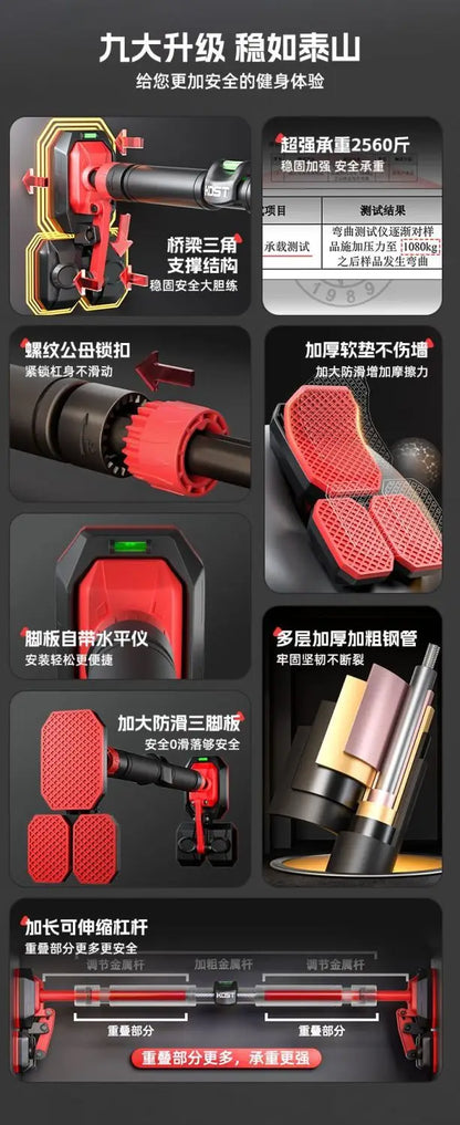 Door Pull-Up Bar - No Drill Indoor Fitness Equipment