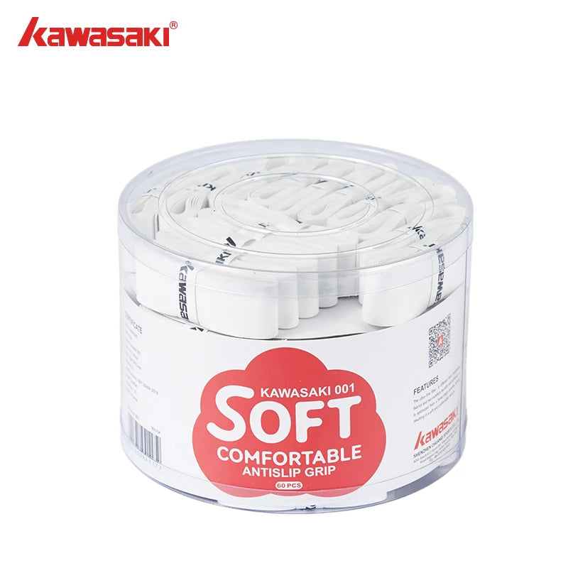 Pack of Kawasaki grips with a clear container on a white background