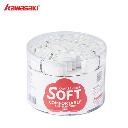 Pack of Kawasaki grips with a clear container on a white background