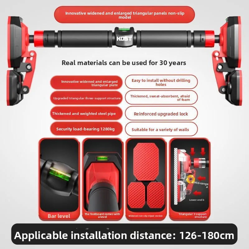 Door Pull-Up Bar - No Drill Indoor Fitness Equipment