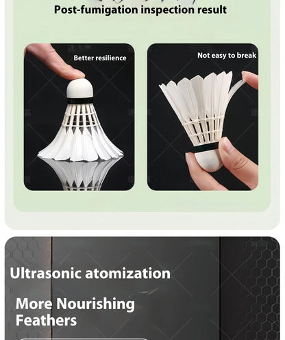 Badminton Shuttlecock Steam Humidifier Case – USB-C Portable Feather Care Box (JS-01)