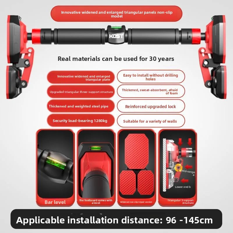 Door Pull-Up Bar - No Drill Indoor Fitness Equipment