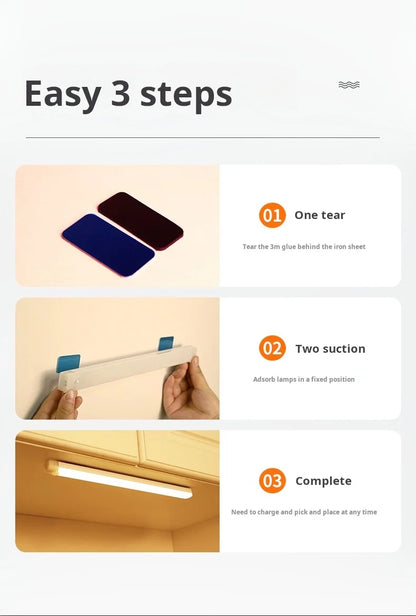 Wireless LED Motion Sensor Cabinet Light - Rechargeable