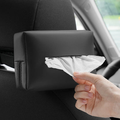 Car Tissue Box Holder – Premium Car Organiser & Seat Back Storage