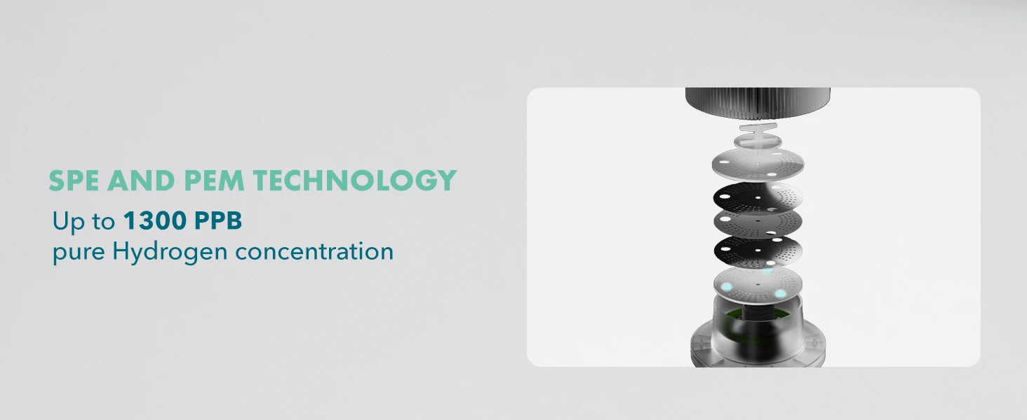 Hydrogen concentration measurement device with text on SPE and PEM technology and hydrogen concentration.